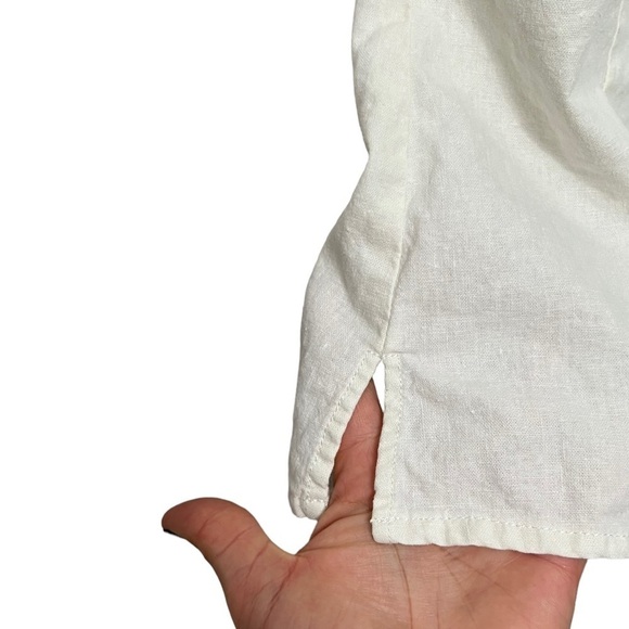 Women’s Linen Asian Style Blouse Size Small - Picture 3 of 7